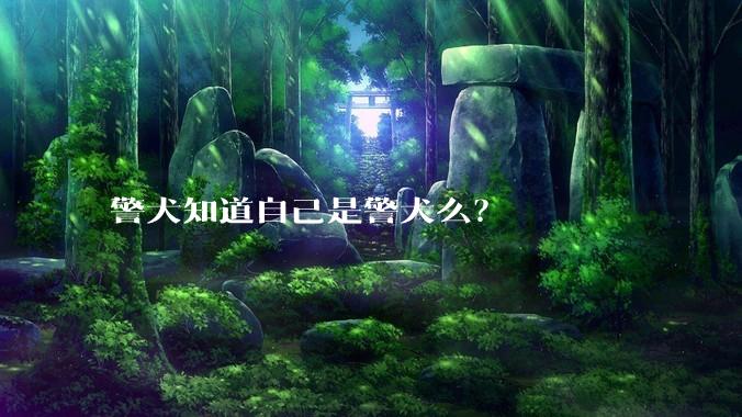 警犬知道自己是警犬么？